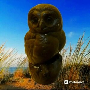 Bronze owl signed by Joseph L Boulton